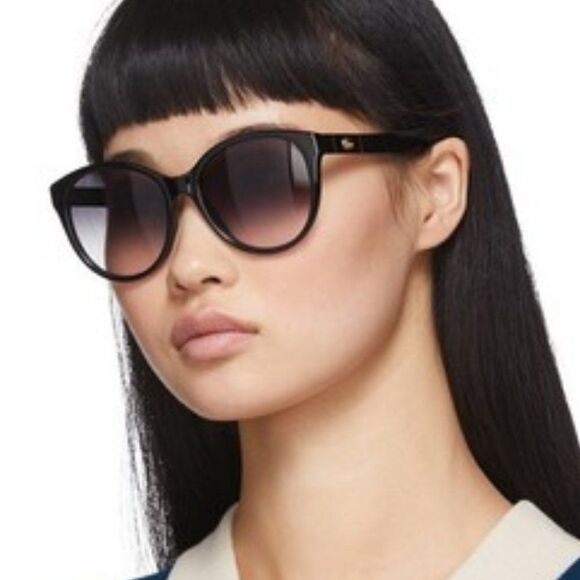 NEW GUCCI GG0631S 001 Black Violet Cat Eye Gradient Women Sunglasses - Picture 1 of 12